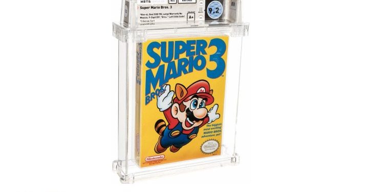 Nintendo Video Game, Super Mario 3, Sells At Auction for $156,000