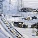 Snowstorm in Japan Keeps over A Thousand Vehicles Stuck in Tokyo Highway