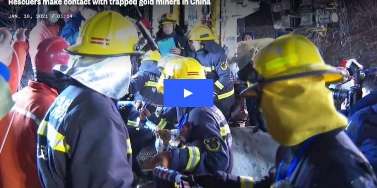 22 Chinese Gold Miners Trapped in Collapsed Mine Send Encouragement Note to Rescuers