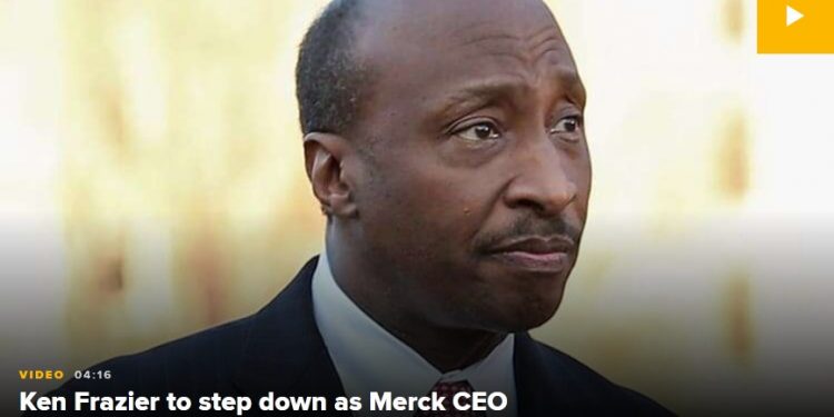 Merck CEO Kenneth Frazier Steps Down, CFO Robert Davis Takes Over